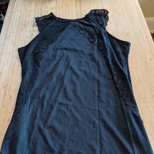 Fitted black cocktail dress